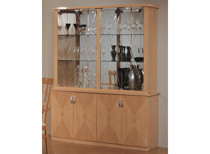 Classic display cabinet, Italian furniture, cabinets, display cases, beech, new