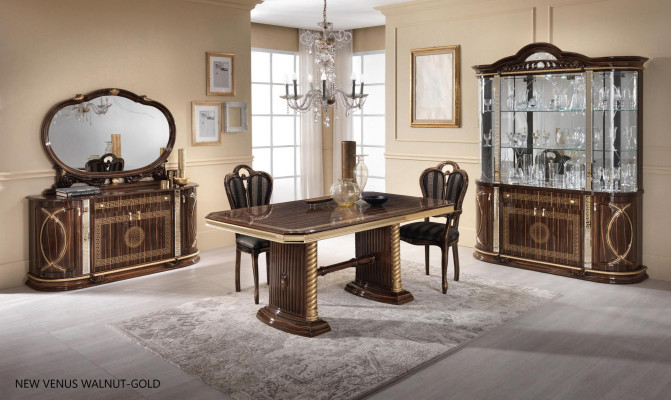 Classic sideboard with mirror dresser XXL cabinet sideboard Italian furniture