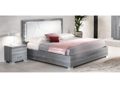 Bedroom 3-piece set Bed 2x Nightstand Console Beds Double Hotel Upholstery