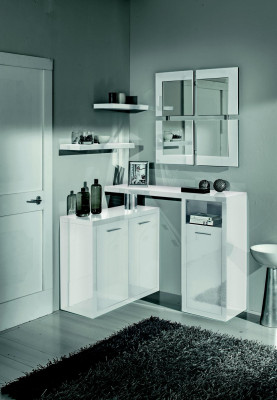 Hallway wardrobe console chest of drawers table entrance console tables wall high gloss new