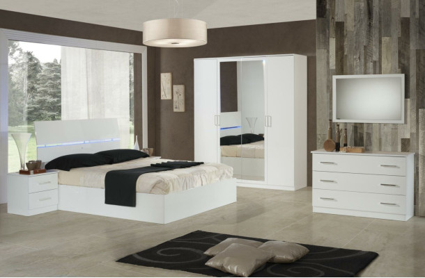 Makeup Table Console Table Sideboard Room Wood Mirror + Dresser 2-piece Set