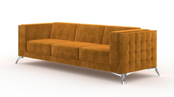 Big Couch Upholstery Sofa Textile Chesterfield Sofas Fabric XXL Three-Seater 3-Seater