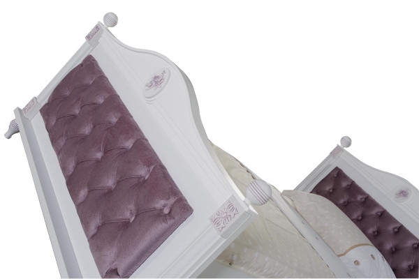 Designer bed bedside table bedroom youth room set furniture 2-piece beds
