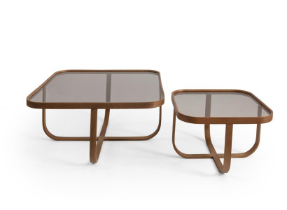 Brown Living Room Set 2x Coffee Tables Modern Design Designer Complete