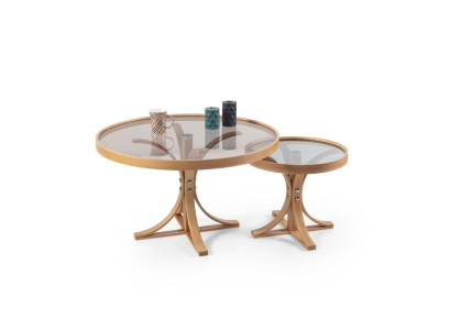 Designer 2x Coffee Tables Living Room Luxury Glass Complete Modern Furnishing