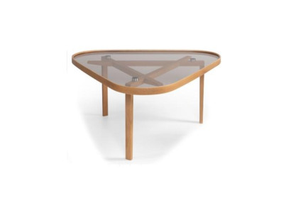 Designer coffee table, luxury furniture, modern glass table, furnishings.