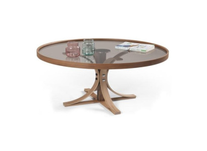 Coffee Table Brown Wood Designer Coffee Table Living Room Glass Table Furniture