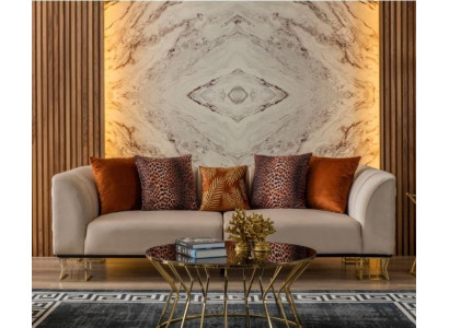 3-seater cushion exclusive beige living room luxury couches