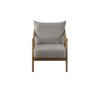 Armchair Modern Design Living Room Furniture Light Gray Color Luxury Style
