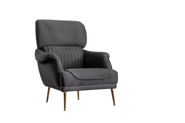 Luxury Armchair Modern Design Living Room Furniture Grey Color Style