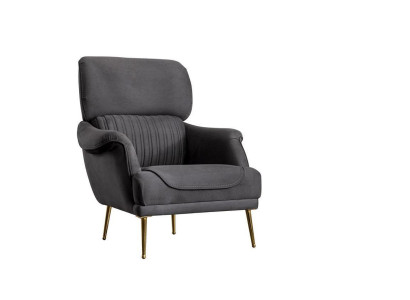 Luxury Armchair Modern Design Living Room Furniture Grey Color Style