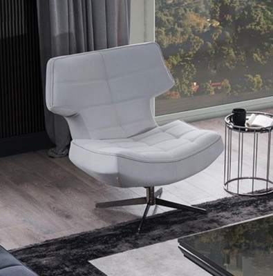 Design armchair modern living room furniture white color luxury style