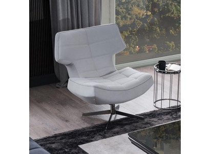 Design armchair modern living room furniture white color luxury style