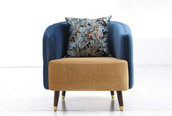 Armchair Couch Upholstery Designer Textile 1-Seater Upholstered Seat Couches Single-Seater New