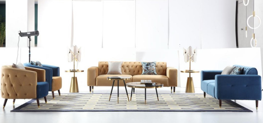 Side Table Luxury Furniture Coffee Table Tables Consoles Coffee Side Tables 2pc