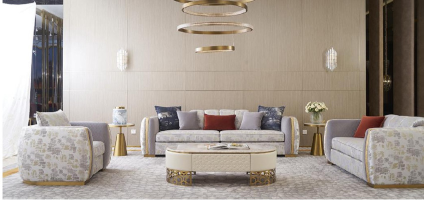 Sofas Room Furniture Three-Seater Couch Upholstered Design Sofa Modern New 3-Seater