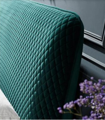 Bed 180x200cm Textile Bedroom Furniture Luxury Modern Bed Design Velvet Bed