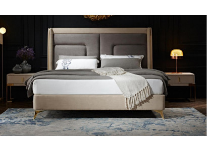 Complete bedroom set bed, 2x nightstand, 3-piece sets designer beds luxury