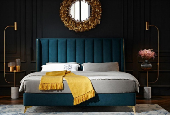 Luxury design bed double beds bedroom furniture upholstered bed designer bed beds