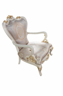 Luxury Throne Chair Armchair Baroque Rococo Furniture Living Room