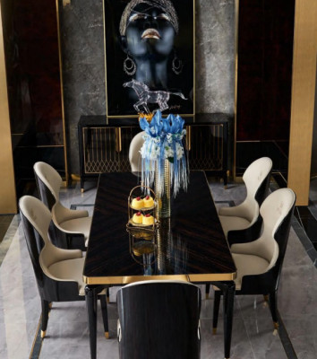 Chair 1x Dining Room TV Lounge Leather Seat Modern Upholstered Chair