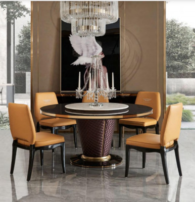 Dining table round table dining room living room set wooden design tables