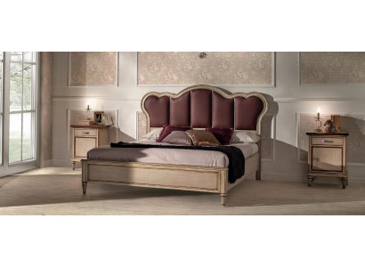 Double bed bedroom hotel marriage luxury bed 2x bedside table 3-piece set beds new