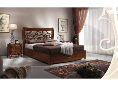 Bedroom Bed Nightstand Beds Set Wood Bed Frame Luxury New Set 3-piece.