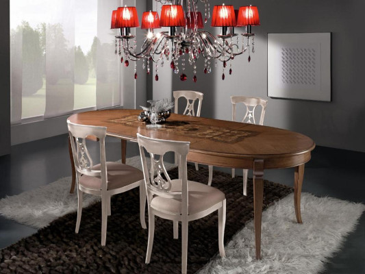 Complete Dining Set 4x Chairs Dining Room Set Dining Group Wooden Table Tables 5-piece