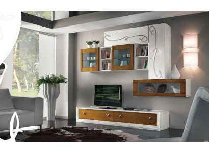 TV wall unit living room furniture luxury RTV living room walls cabinet shelf