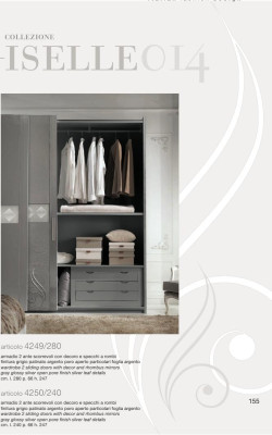 Wardrobe Closet Luxury Sliding Doors Design Cabinets Clothes Wood Furniture New