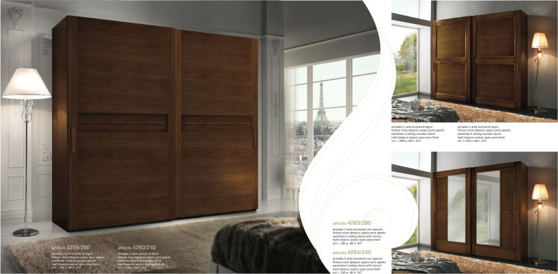 Wardrobe Closets Clothes Cabinet Luxury Sliding Doors Design Wood Modern