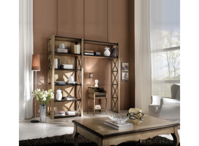 Bookshelf Table Cabinet Wardrobe 2-piece Office Furniture Solid Wood Desk