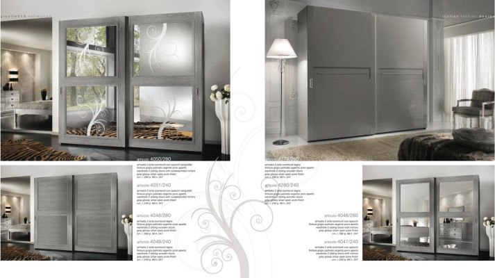 Wardrobe Closet Sliding Doors Cabinets Wood New Furniture Italian Furniture