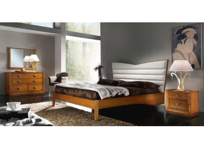 Luxury set bedroom bed nightstand double hotel beds upholstery design 3-piece set.