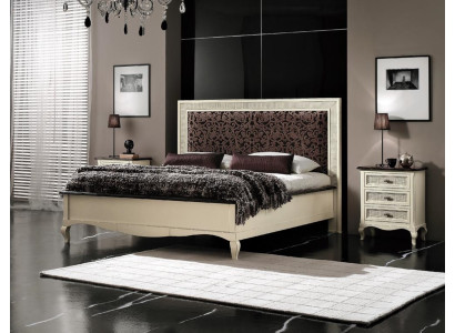 Bedroom bed nightstand double bed upholstered beds set group suite 3-piece set.