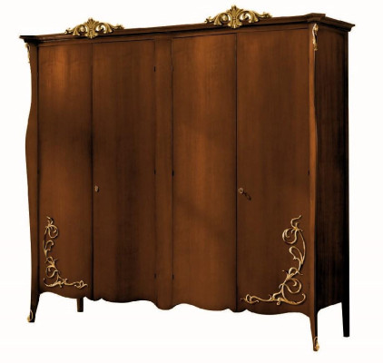 Wardrobe Cabinet Wooden Cabinet Bedroom Solid Furniture Italian Solid Wood