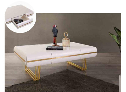 Coffee table table side table living room side table modern tables white gold