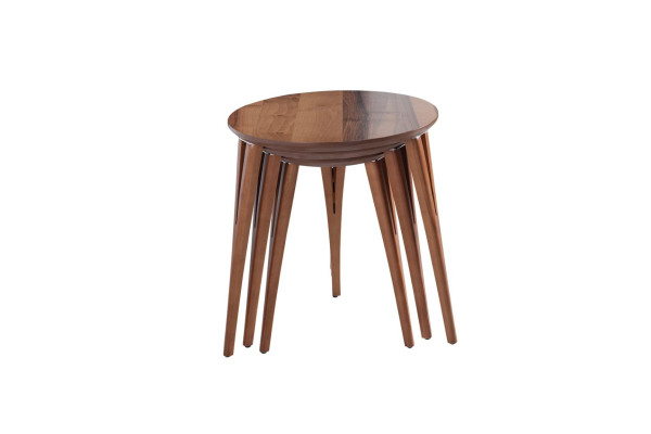 Side tables, flower stands, wooden table set, side table, coffee table, 3-piece set.