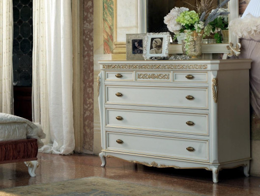 Design Bedroom 5-piece Complete Set Bed Nightstand Dresser Italian Sets