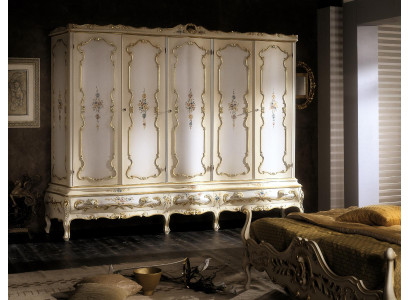 Wardrobe New Multipurpose Cabinet 5 Doors Drawers Tall Cabinet Wood White