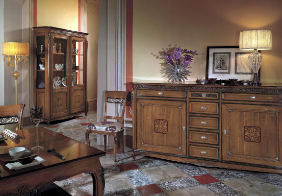 Side low board cabinet living room shelf luxury designer dresser sideboard new