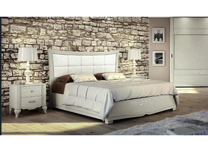 Luxury 3-Piece Bedroom Set Bed Nightstand Beds Wood Double Modern