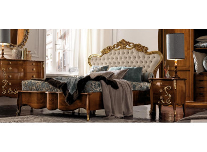 Bedding Set Bed Luxury Classic Bedroom Hotel Bed Baroque Furniture Wood