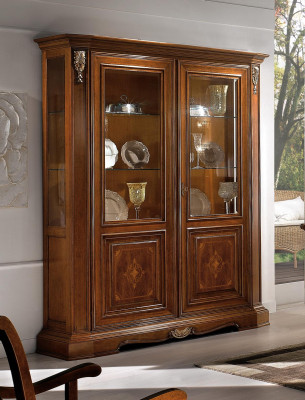 Display cabinet 2 door wooden cupboard showcases living room display cabinets design glass furniture