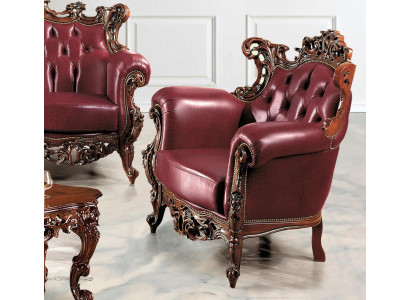 Armchair 90 x 82 cm Couch Upholstery Designer Leather 1 Seater Upholstery Seat Couches New