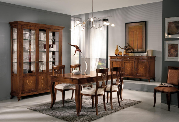 Deceptively realistic wood-look dining table: Modern design and luxury for your dining room