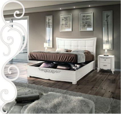 Double bed, bed, luxury beds, wooden bed frames, bed frame, white design, modern, new