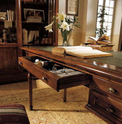 Desk Secretary Italian Furniture Table Chair Set Office 2-piece Desks