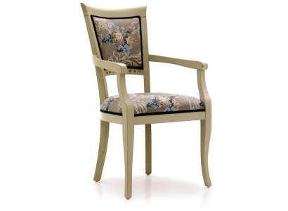 Dining room chair Art Deco armrest dining chairs design textile luxury multicolored